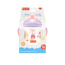 Vaso de entrenamiento semirrígido con boquilla Fisher Price First Moments - Rosa Glitter 