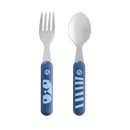 Kit de Cubiertos de Acero Inoxidable Hot & Cold Azul Fun Fisher-Price