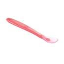 Cuchara de comida divertida 100 % silicona, 1 pieza, color rosa